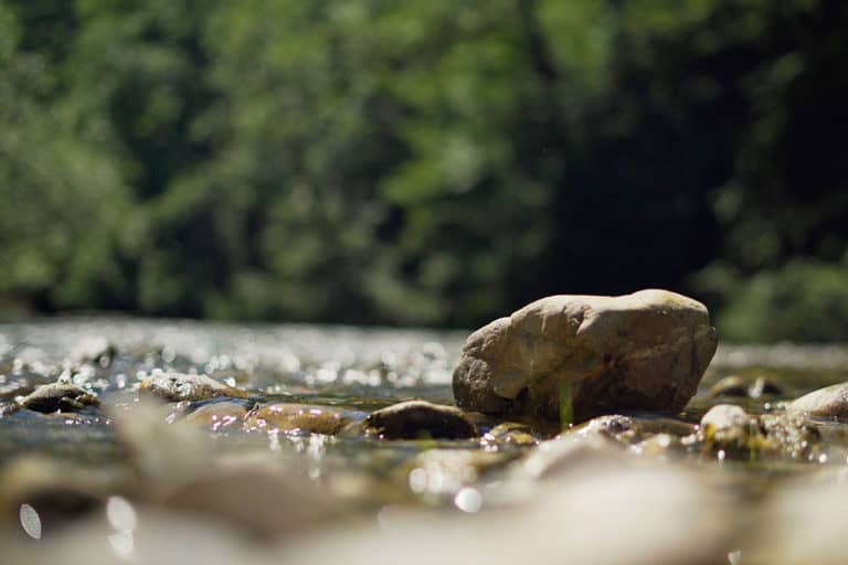 Landschaft mit Fluss